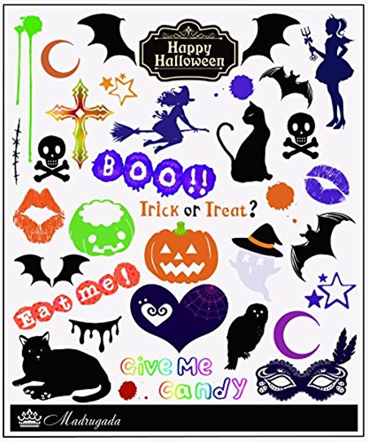 パイレーツ キッズ 海賊 船長 高級タイプ ブルー ハロウィン シール付き 2点セット キッズコスチューム 男の子 S701 M(青, M(110cm-120cm))