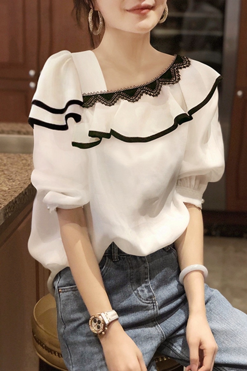 個性派 トップス シャツ ブラウス カットソー 袖あり 半袖 5分袖 五分袖 パフスリーブ 襟なし ひらひら ヒラヒラ レース フリル かわいい 大人可愛い カジュアル おしゃれ お洒落 大人可愛い 個性派 トップス シャツ ブラウス カットソー 袖あり 半袖 5分袖 五分袖 パフスリーブ 襟なし ひらひら ヒラヒラ レース フリル かわいい 大人可愛い カジュアル おしゃれ お洒落 大人可愛い