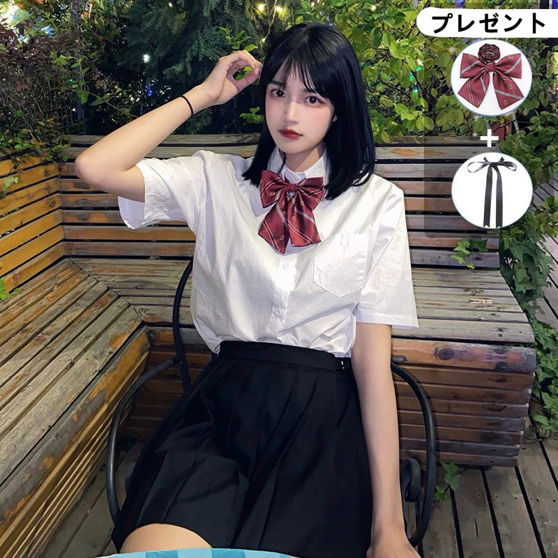 涼しく楽ちんセットアップ 涼しく楽ちんセットアップセットアップJK制服アカデミックセーラー服2023韓国ファッションJK制服カレッジスタイルセーラー服スーツ半袖シャツ+プリーツスカートスーツ