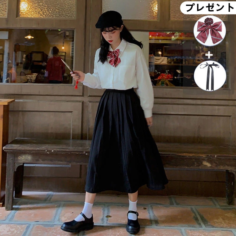 涼しく楽ちんセットアップ 涼しく楽ちんセットアップセットアップJK制服アカデミックセーラー服2023韓国ファッションJK制服カレッジスタイルセーラー服スーツ半袖シャツ+プリーツスカートスーツ