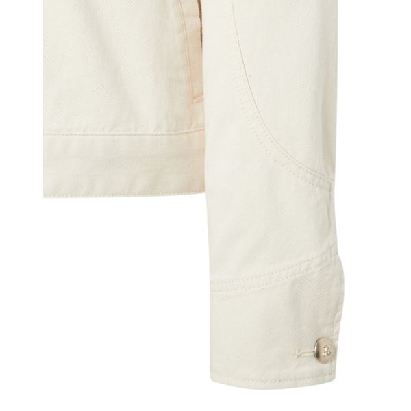 (ヘッジスレディース) 24SS アイボリーカラーカラーカラーデニムジャケット HSJA4B203IV (ヘッジスレディース) 24SS アイボリーカラーカラーカラーデニムジャケット HSJA4B203IV