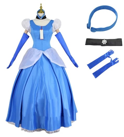 シンデレラ ドレス コスプレ衣装 灰かぶり姫 プリンセス シンデレラ