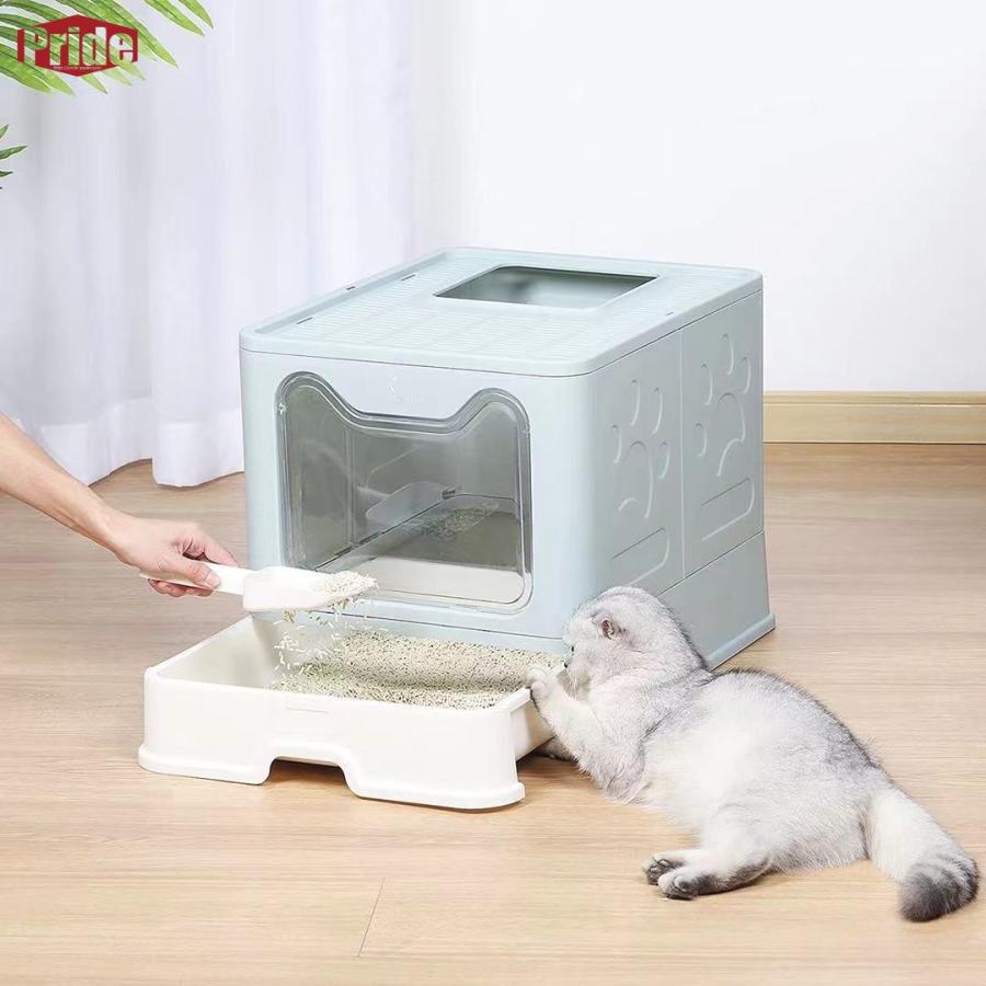 早いもの胜ち 猫用トイレ スクープ付き猫トイレ 可愛い 折り畳み 砂が飛び散らない 上から出入りができる 収納が簡単な折りたたみ式 取り外し可能 旅行 持ち歩きタイプ 早いもの胜ち 猫用トイレ スクープ付き猫トイレ 可愛い 折り畳み 砂が飛び散らない 上から出入りができる 収納が簡単な折りたたみ式 取り外し可能 旅行 持ち歩きタイプ
