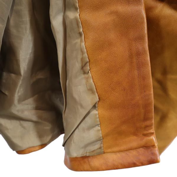 VERA PELLE イタリア製 本革 レザージャケット S キャメル レディース VERA PELLE イタリア製 本革 レザージャケット S キャメル レディース