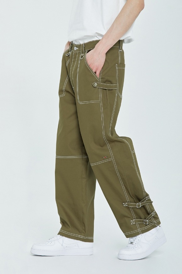 ☆送料・関税込☆ROMANTIC CROWN★SIDE STOPPER CARPENTER PANTS サイドストッパーカーペンターパンツ - ROMANTIC CROWN | 60