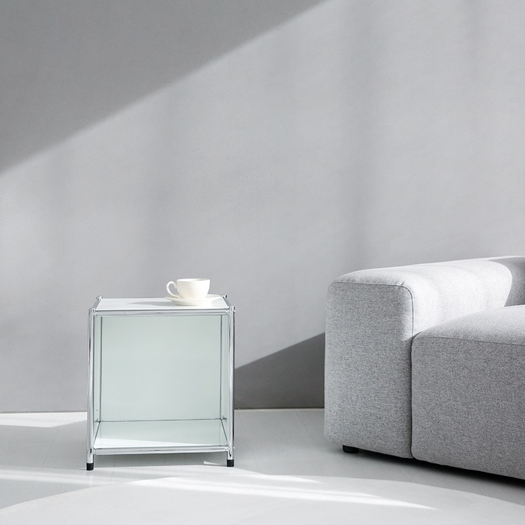 SIMPLIE 収納ボックス 3色(ホワイト/ソリッドベージュ/マットブラック) モジュールタイプ BC260 サイドテーブル