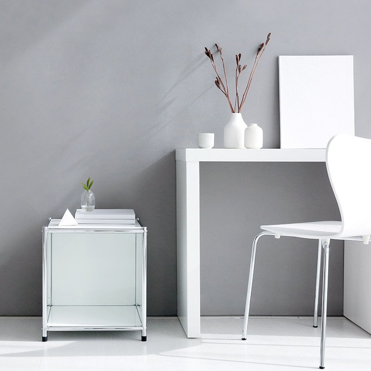 SIMPLIE 収納ボックス 3色(ホワイト/ソリッドベージュ/マットブラック) モジュールタイプ BC260 サイドテーブル