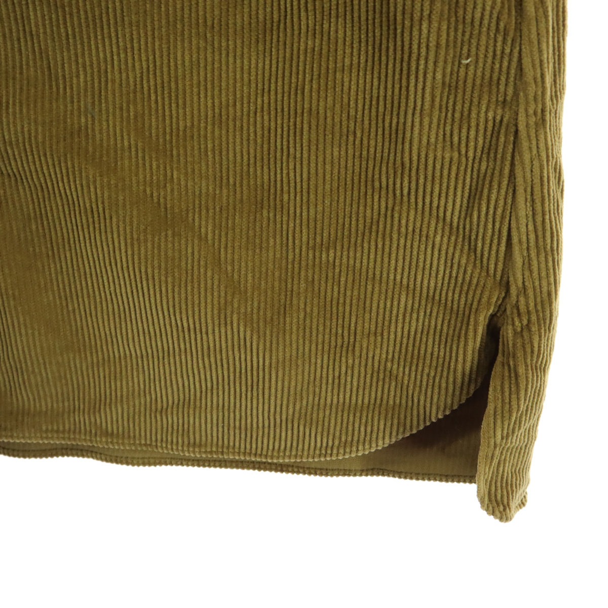 イタリア製 長袖 コーデュロイ ロングワンピース S ブラウン系 レディース 古着