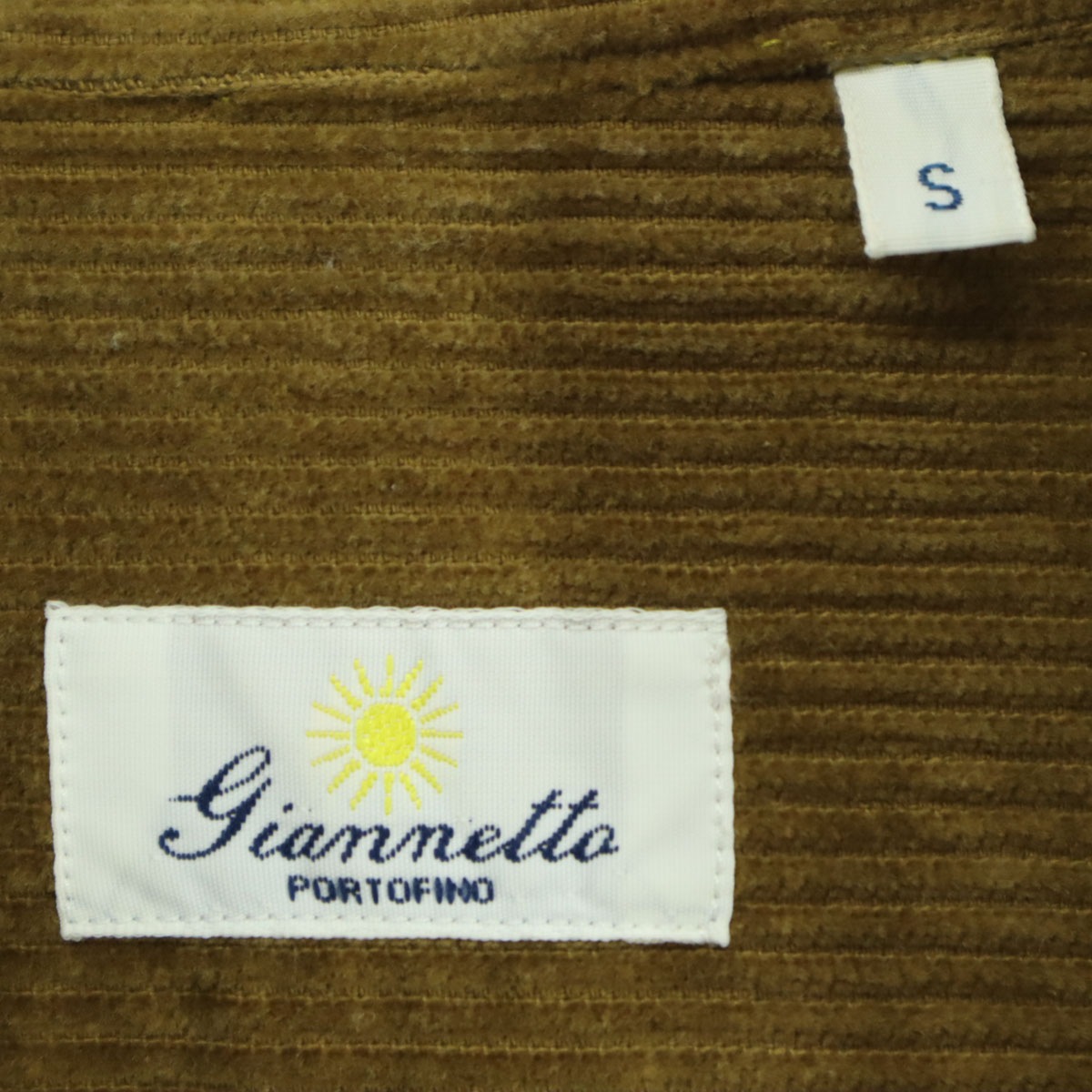 イタリア製 長袖 コーデュロイ ロングワンピース S ブラウン系 レディース 古着