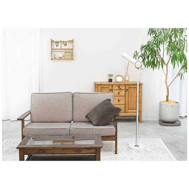 QUADS　BISARA Pro DCブラシレスモーター搭載ハンズフリースタンドドライヤー ホワイト　BSR003WH