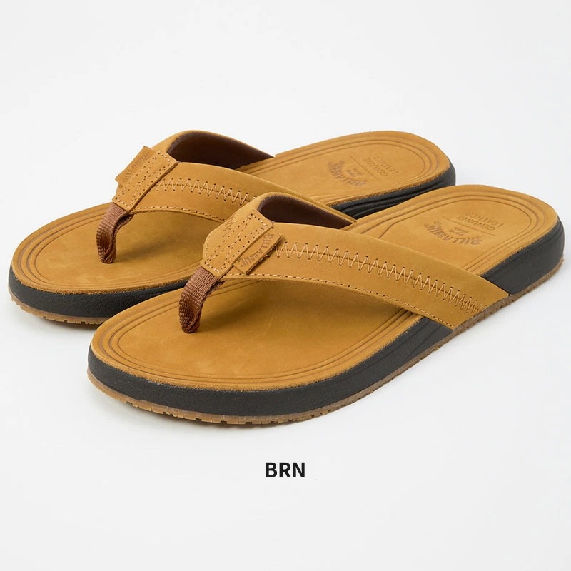 ビラボン メンズ ビーチサンダル ビーサン BILLABONG レザー トング サンダル ビーチ 海 プール 靴 シューズ BF011927