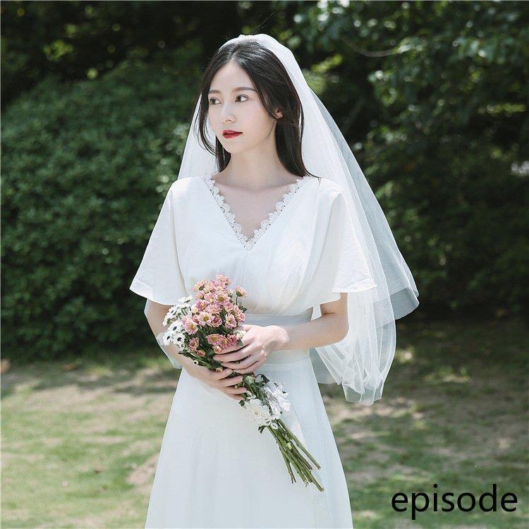 ウェディングドレス 花嫁 長袖 シンプル 白ドレス Vネック ワンピース 花嫁 結婚式 二次会 披露宴 前撮り 後撮り 撮影用 スリムドレス ウェディング Vネック ホワイト XS~2XL