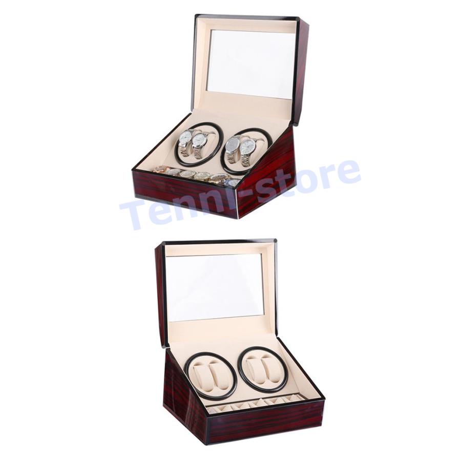 ワインディングマシーンウォッチワインダー 4本巻き+6本収納 自動巻き時計ワインディングマシーン 日本製 マブチモーター ワインディングマシーンウォッチワインダー 4本巻き+6本収納 自動巻き時計ワインディングマシーン 日本製 マブチモーター