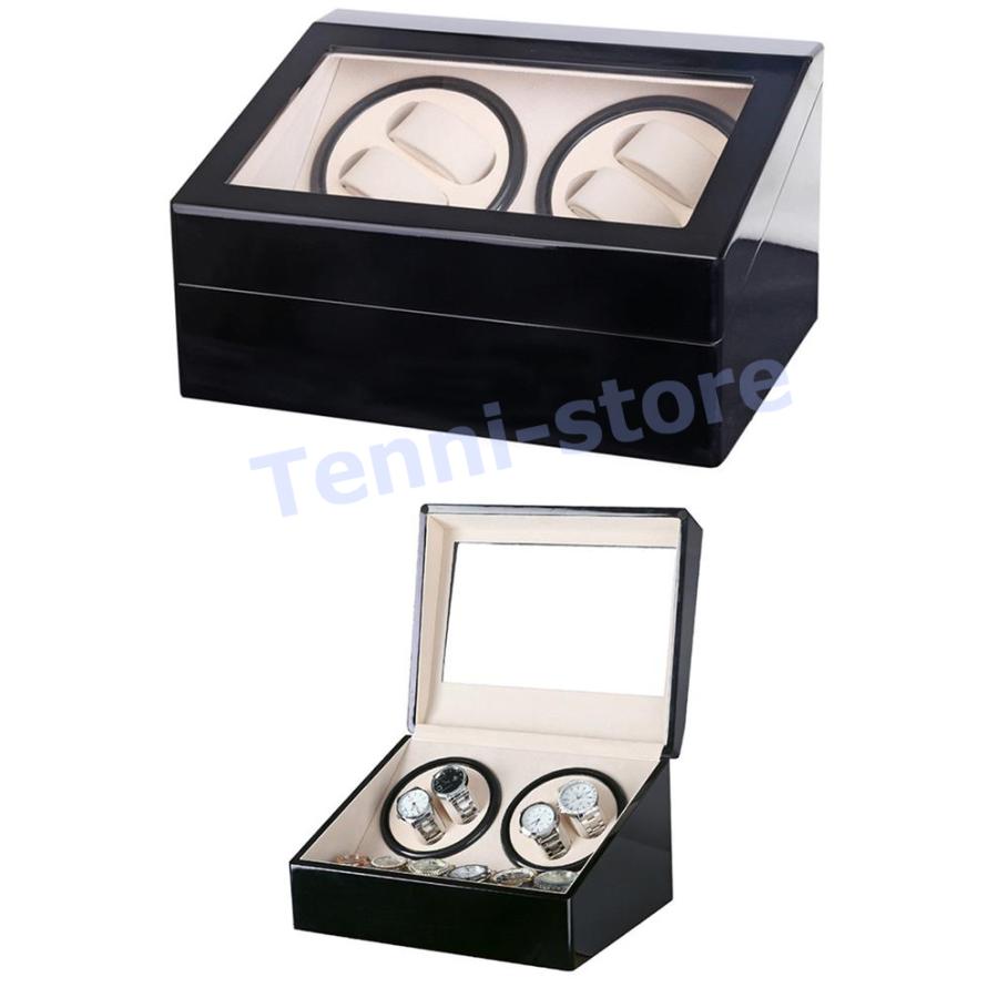 ワインディングマシーンウォッチワインダー 4本巻き+6本収納 自動巻き時計ワインディングマシーン 日本製 マブチモーター ワインディングマシーンウォッチワインダー 4本巻き+6本収納 自動巻き時計ワインディングマシーン 日本製 マブチモーター