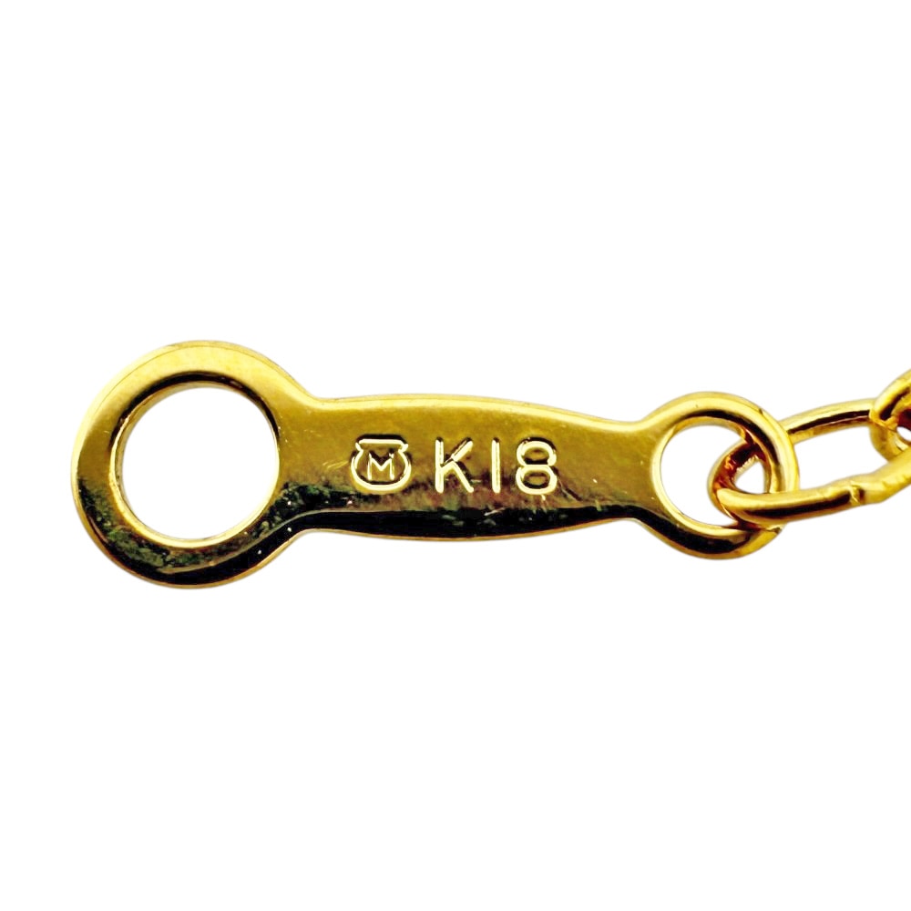 ミキモト ネックレス 18金 K18イエローゴールド アコヤパール MIKIMOTO 中古 美品