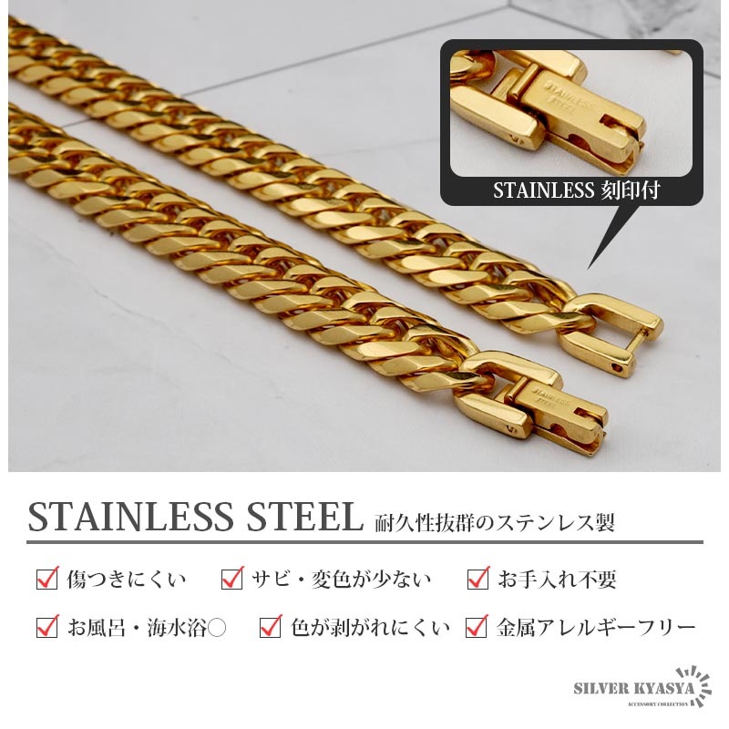 CZメダイ&ダブル喜平ネックレス [n537]