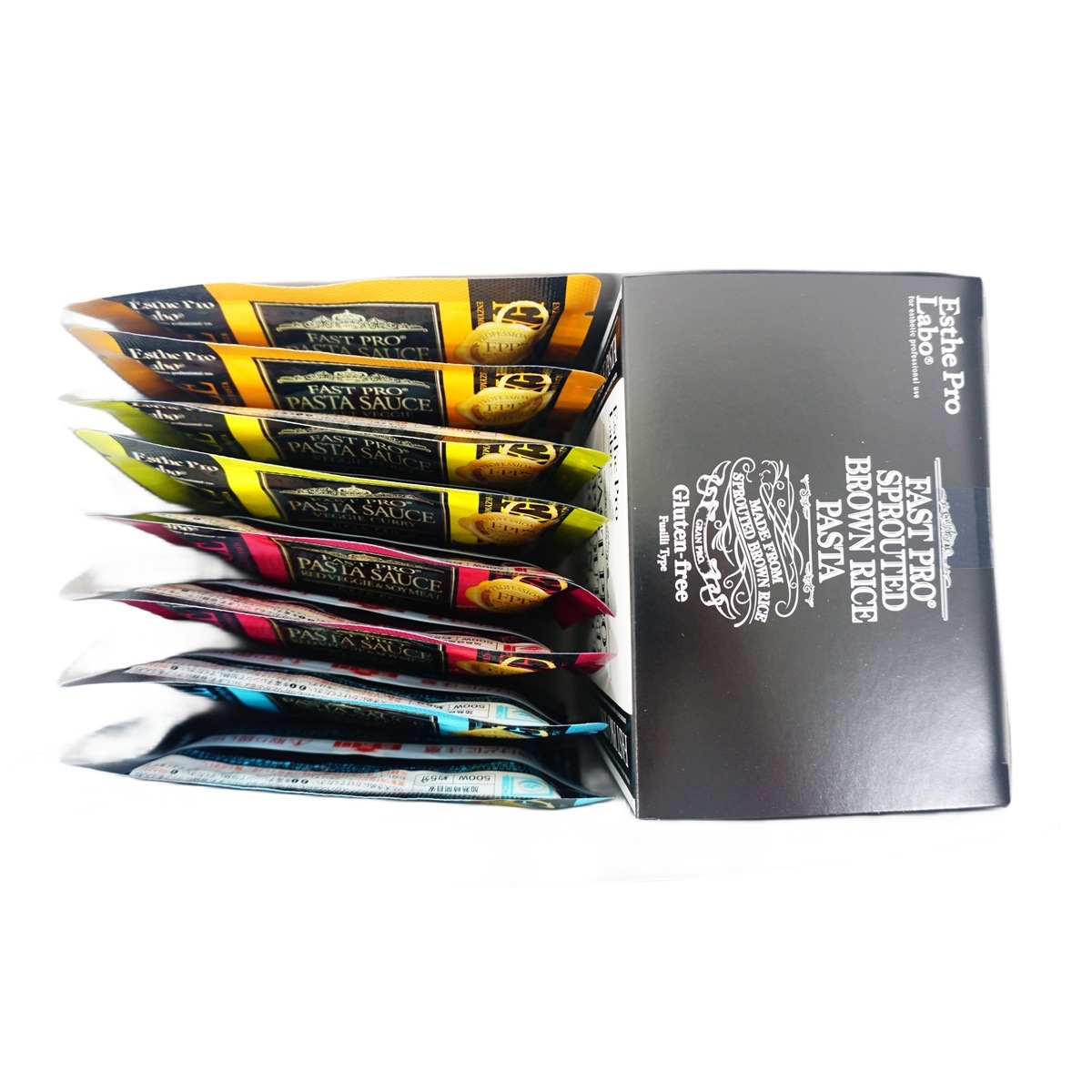 エステプロラボ ファストプロ グルテンフリー パスタセット プレミアムボックス入り 8食16袋 Esthe Pro Labo【賞味期限2025年11月】