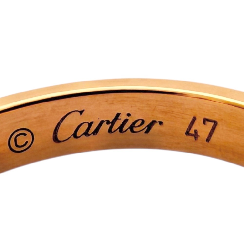 カルティエ ダムールウェディング リング 指輪 7号 18金 K18ピンクゴールド CARTIER 中古 美品