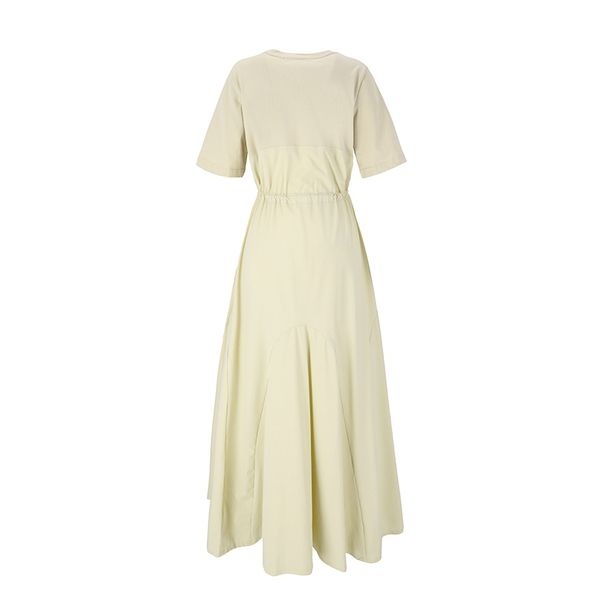 (ニューヨーク訪問)ウエストストリングミックスロングドレス(VY7OP12) (ニューヨーク訪問)ウエストストリングミックスロングドレス(VY7OP12)