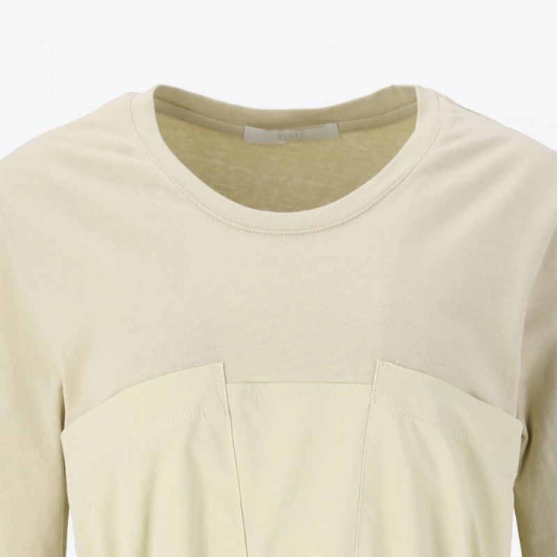 (ニューヨーク訪問)ウエストストリングミックスロングドレス(VY7OP12) (ニューヨーク訪問)ウエストストリングミックスロングドレス(VY7OP12)