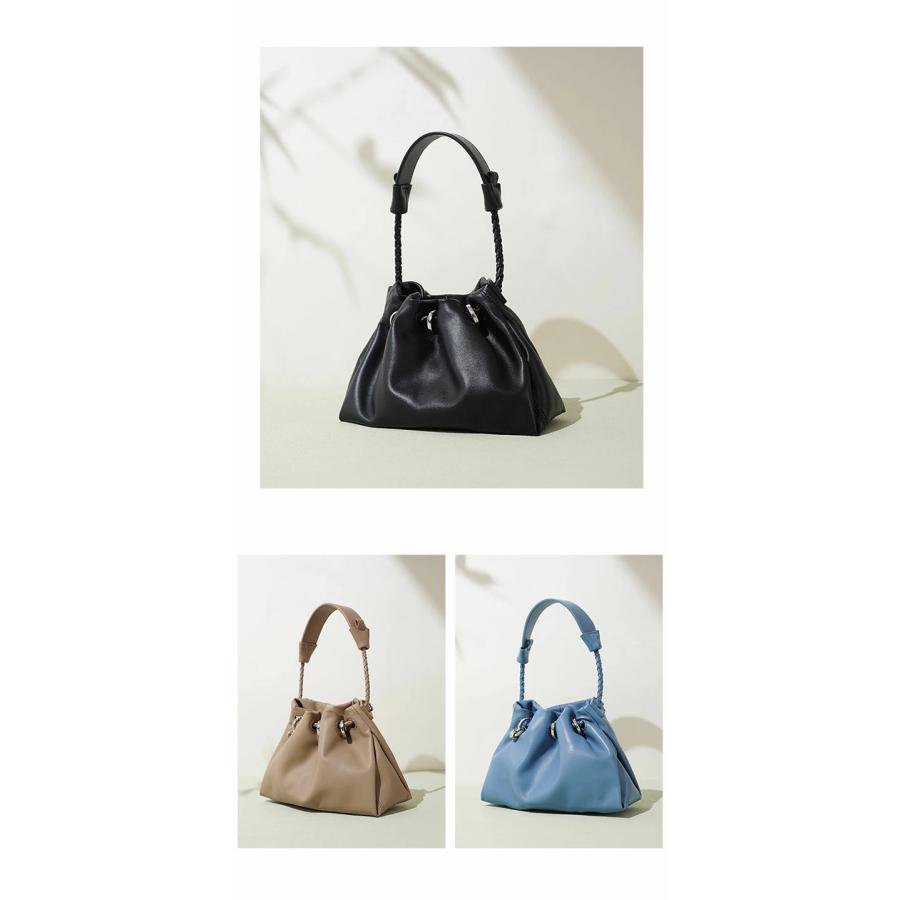 出荷が迅速である 独占販売 本革 ハンドバッグ レディース ショルダーバッグ 巾着バッグ 手提げ 肩掛け 斜めがけ バッグ レザーバッグ 通勤バッグ 牛革 大人 小さめ カバン 大人可愛い おし 本日