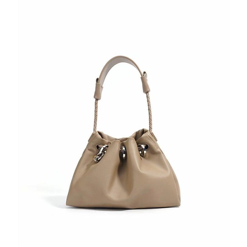 出荷が迅速である 独占販売 本革 ハンドバッグ レディース ショルダーバッグ 巾着バッグ 手提げ 肩掛け 斜めがけ バッグ レザーバッグ 通勤バッグ 牛革 大人 小さめ カバン 大人可愛い おし 本日