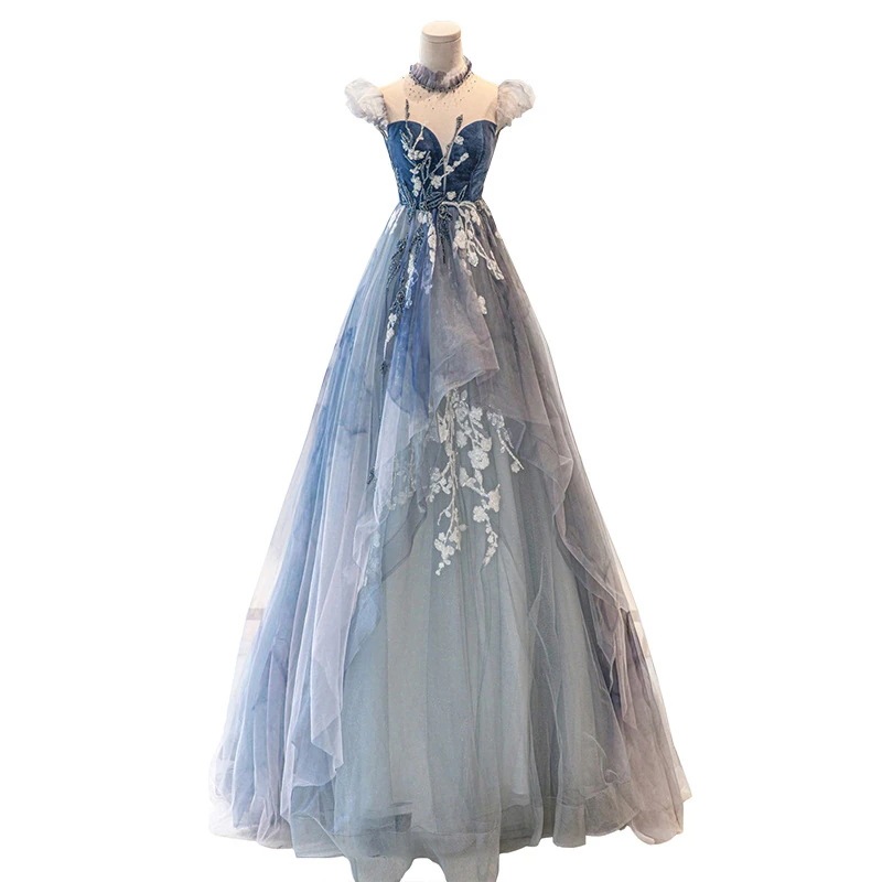 パーティードレス ブルードレス 2025 New セレブ パーティー ロングドレス 宴会 イブニングドレス