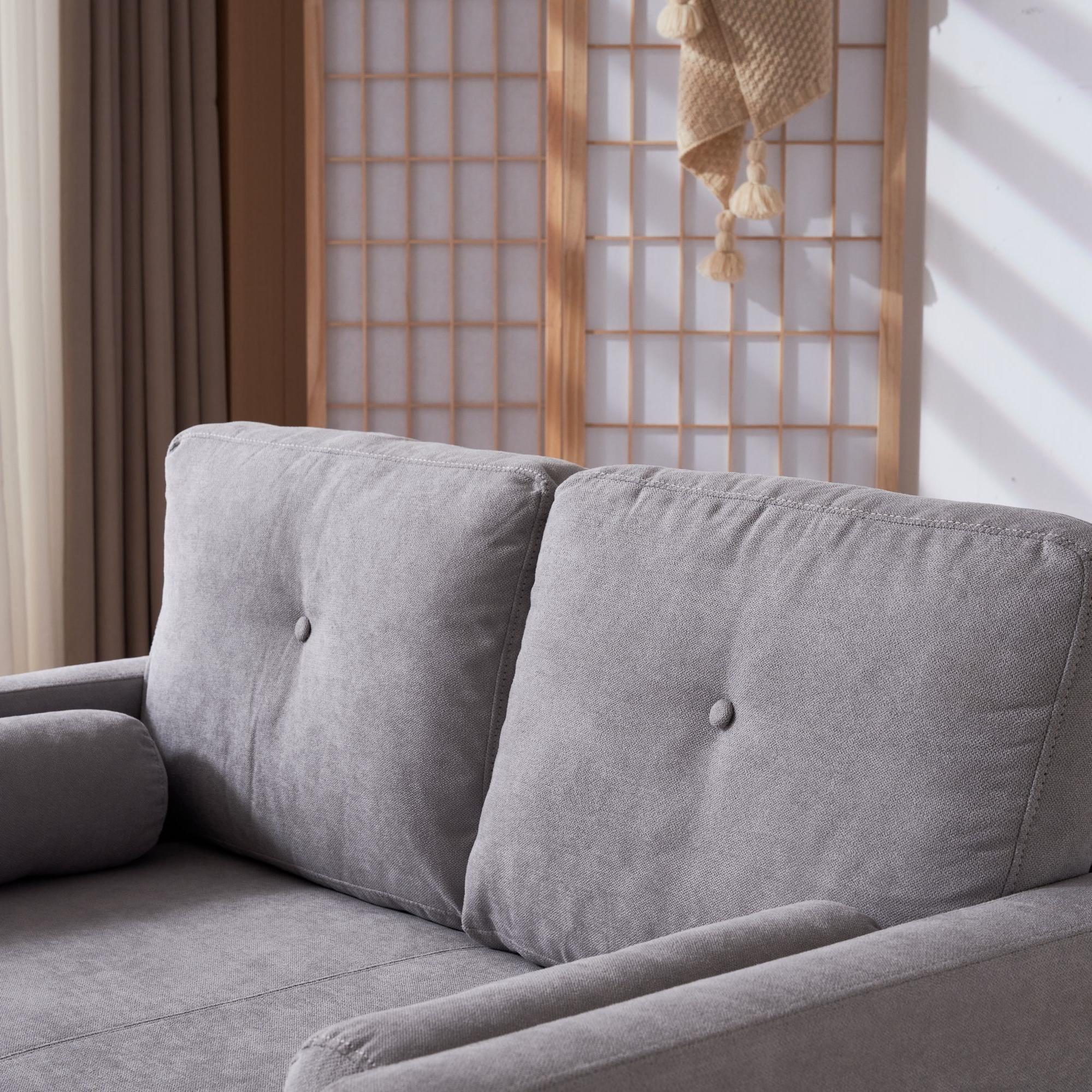 ソファ 二人掛け カウチ 抱き枕付き ソファー おしゃれ Beige FabricGGSP52