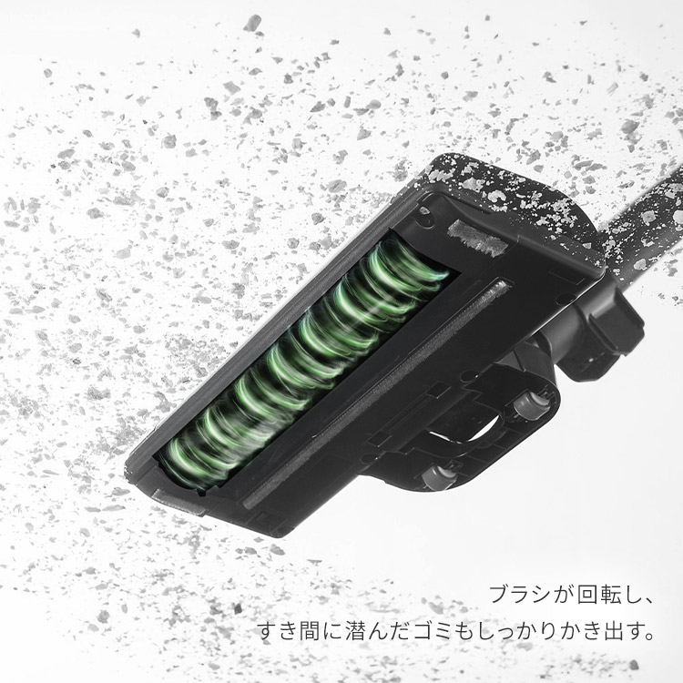 【イチオシ商品】【公式】掃除機 コードレス掃除機 サイクロン 充電式スティッククリーナー 軽量 コンパクト 自走式 アタッチメント 一人暮らし おしゃれ 黒 白 SCD-185PM *