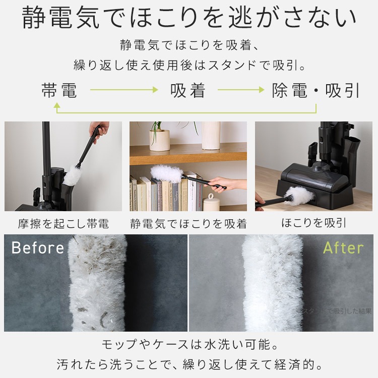 【イチオシ商品】【公式】掃除機 コードレス掃除機 サイクロン 充電式スティッククリーナー 軽量 コンパクト 自走式 アタッチメント 一人暮らし おしゃれ 黒 白 SCD-185PM *