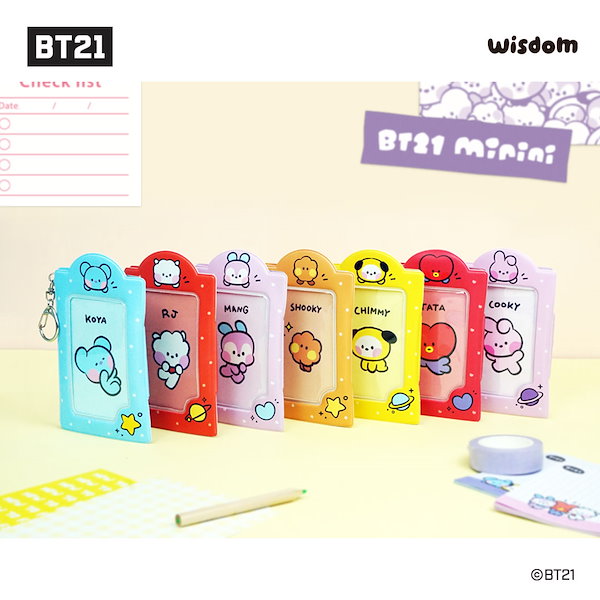 Qoo10] BT21 トレカケース フォトカードホルダー キー