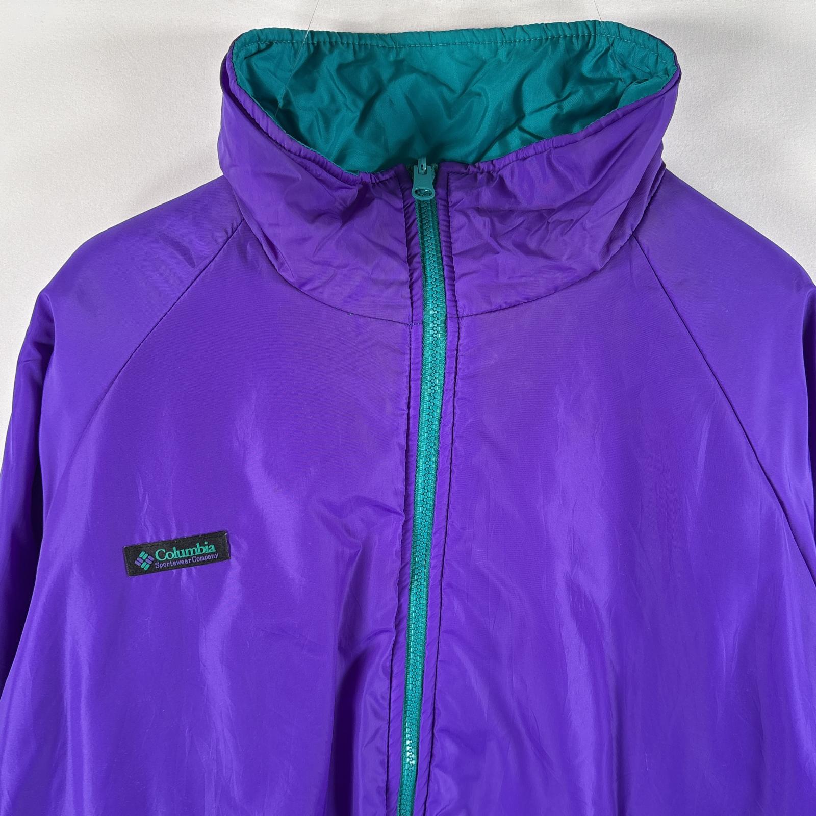 古着 90s/90年代 中綿ナイロンジャケット リバーシブル 大きいサイズ ワンポイントロゴ XL グリーン系 メンズ 古着 90s/90年代 中綿ナイロンジャケット リバーシブル 大きいサイズ ワンポイントロゴ XL グリーン系 メンズ