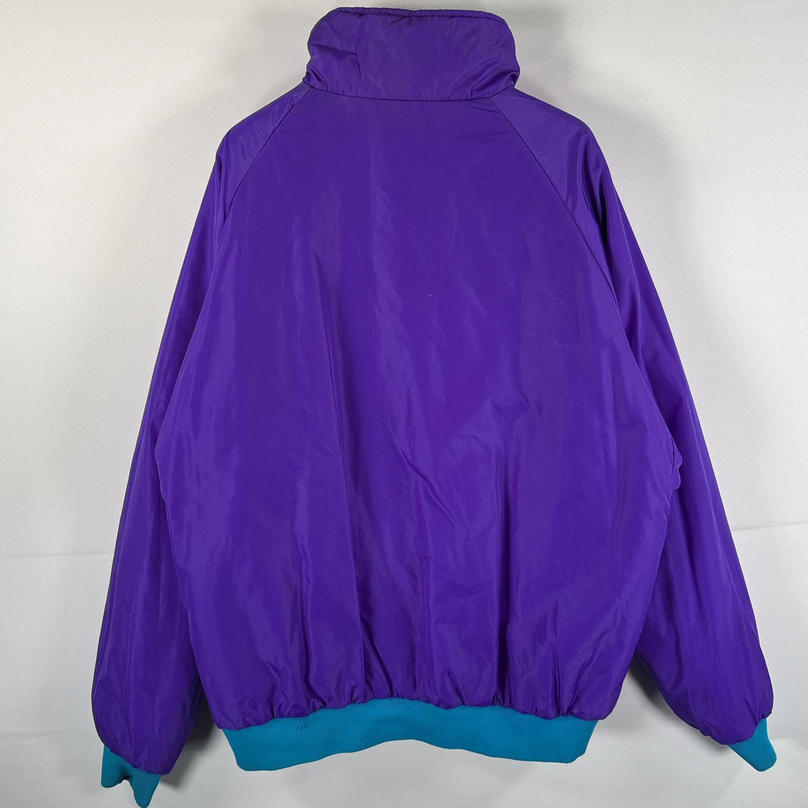 古着 90s/90年代 中綿ナイロンジャケット リバーシブル 大きいサイズ ワンポイントロゴ XL グリーン系 メンズ 古着 90s/90年代 中綿ナイロンジャケット リバーシブル 大きいサイズ ワンポイントロゴ XL グリーン系 メンズ