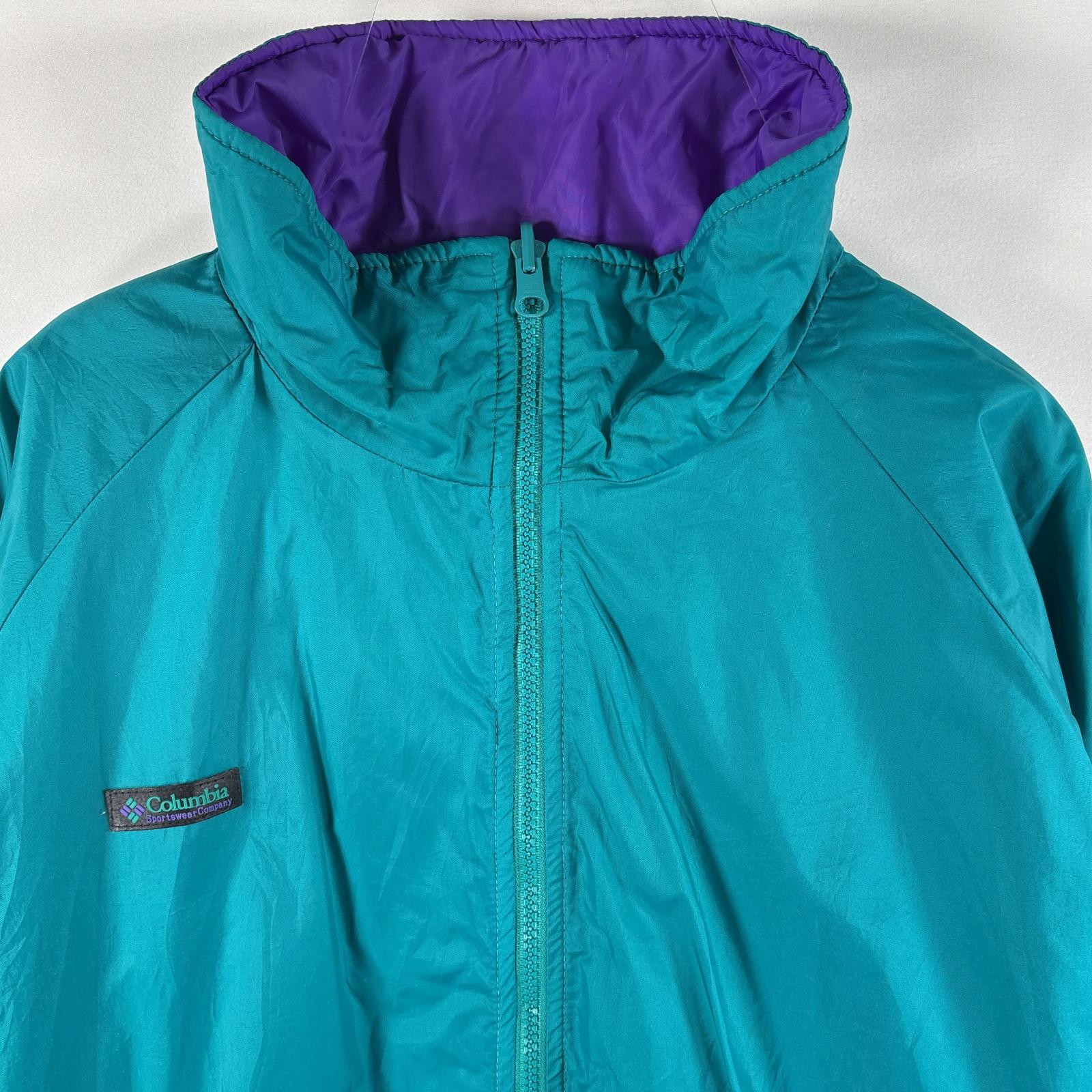 古着 90s/90年代 中綿ナイロンジャケット リバーシブル 大きいサイズ ワンポイントロゴ XL グリーン系 メンズ 古着 90s/90年代 中綿ナイロンジャケット リバーシブル 大きいサイズ ワンポイントロゴ XL グリーン系 メンズ