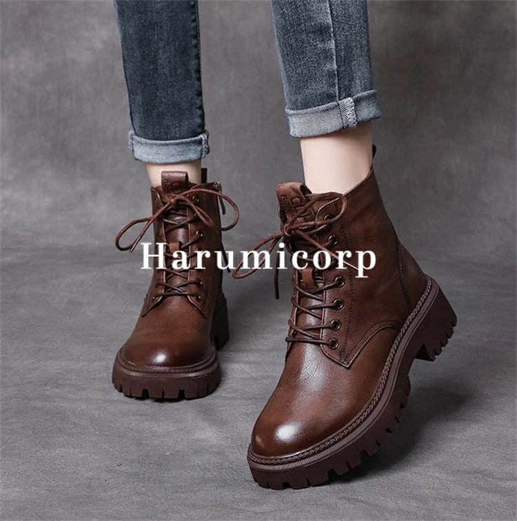 【即納125】本革 ブーツ レディース 裏起毛 厚底 ショートブーツ 編み上げ レザー レースアップブーツ 幅広 シューズ 靴 くつ 軽量 美脚 きれいめ おしゃれ 大きい 小さいサイズ 脚長 婦人靴 【即納125】本革 ブーツ レディース 裏起毛 厚底 ショートブーツ 編み上げ レザー レースアップブーツ 幅広 シューズ 靴 くつ 軽量 美脚 きれいめ おしゃれ 大きい 小さいサイズ 脚長 婦人靴