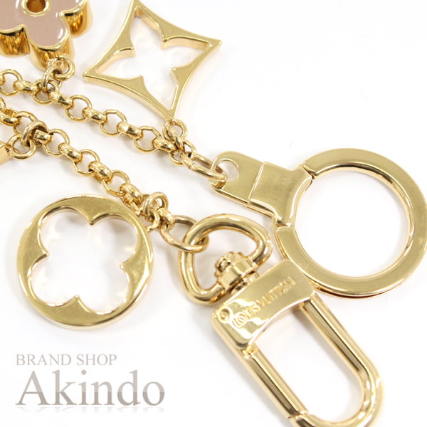 LOUIS VUITTON フルール ドゥ キーホルダー チャーム M65111 ルイヴィトンフルール ドゥ モノグラム チャーム ゴールド ユニ