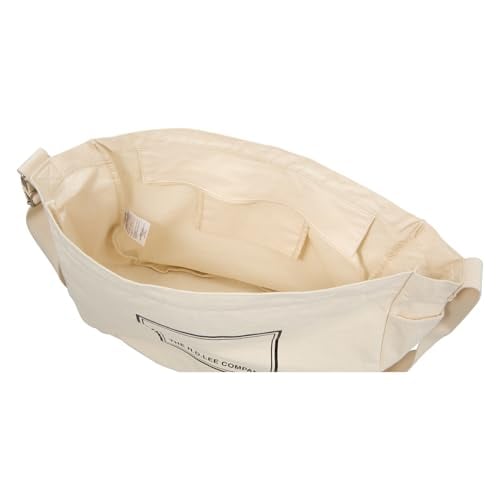 [リー] ショルダーバッグ elf(エルフ) 大型ショルダー 帆布 軽量 大容量 通学 通勤 レジャー タウン 320-1353 シロ