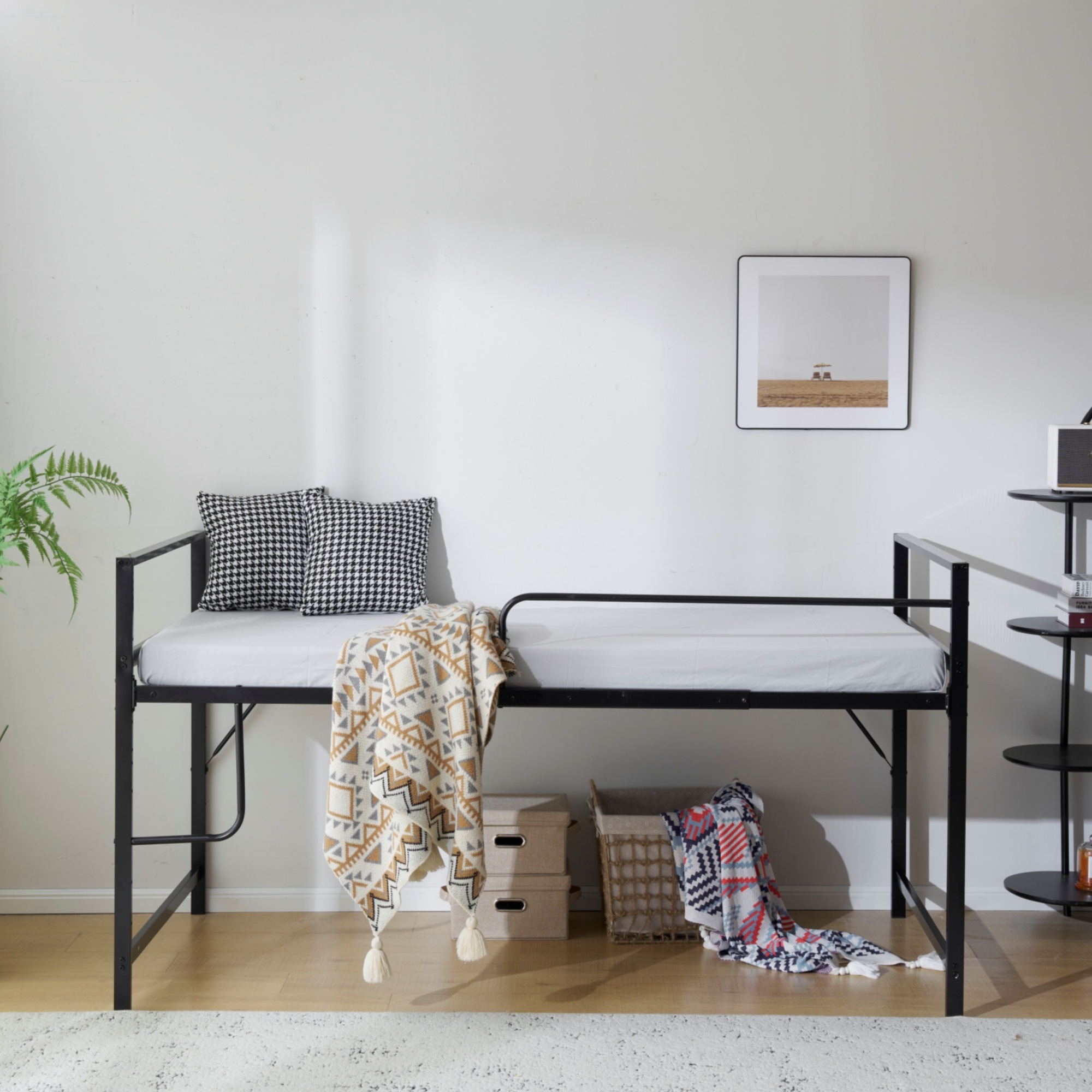 【国内発送】【高さ110cm】ロフトベッド パイプベッド シングル システムベッド ロータイプ 収納 北欧風 大人 一人暮らし スチール 耐震 ベッド 【国内発送】【高さ110cm】ロフトベッド パイプベッド シングル システムベッド ロータイプ 収納 北欧風 大人 一人暮らし スチール 耐震 ベッド