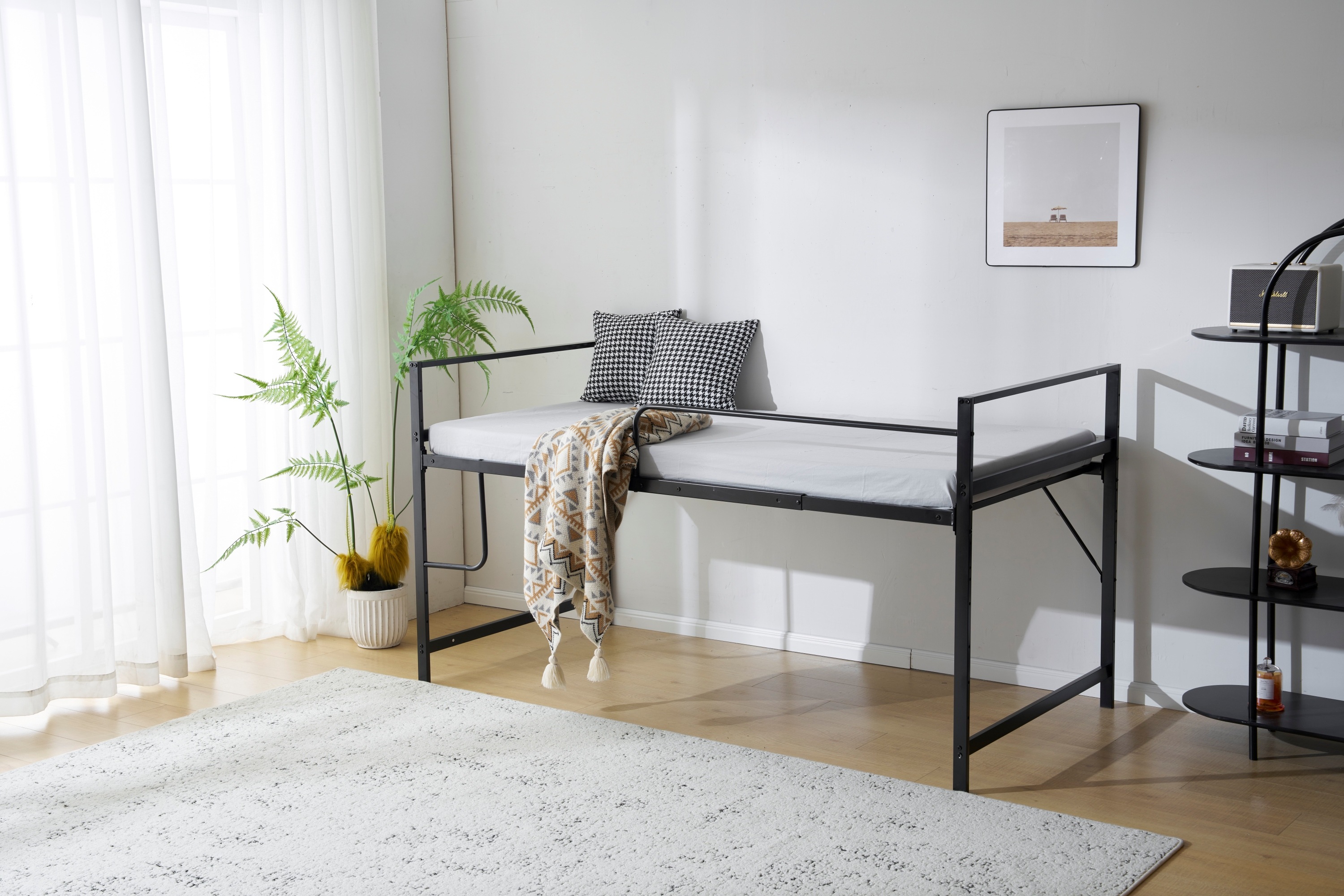 【国内発送】【高さ110cm】ロフトベッド パイプベッド シングル システムベッド ロータイプ 収納 北欧風 大人 一人暮らし スチール 耐震 ベッド 【国内発送】【高さ110cm】ロフトベッド パイプベッド シングル システムベッド ロータイプ 収納 北欧風 大人 一人暮らし スチール 耐震 ベッド