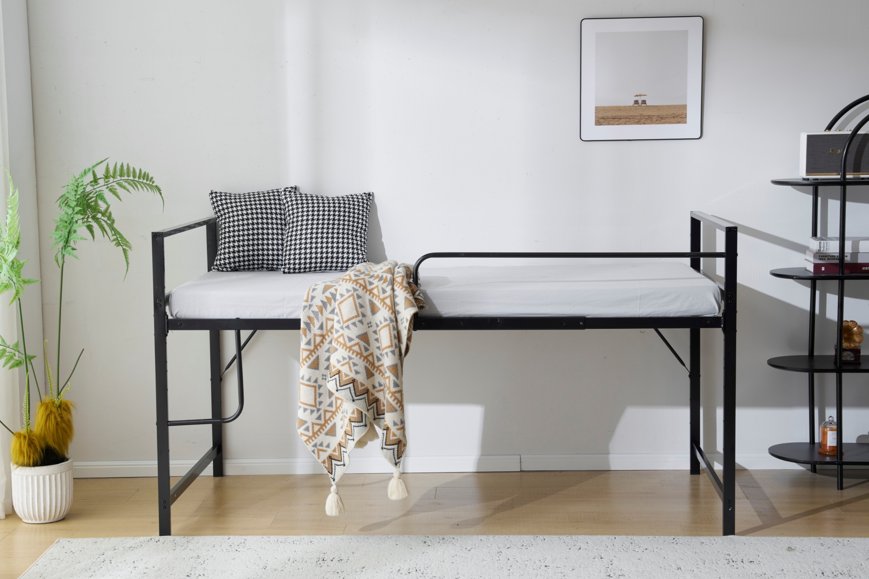 【国内発送】【高さ110cm】ロフトベッド パイプベッド シングル システムベッド ロータイプ 収納 北欧風 大人 一人暮らし スチール 耐震 ベッド 【国内発送】【高さ110cm】ロフトベッド パイプベッド シングル システムベッド ロータイプ 収納 北欧風 大人 一人暮らし スチール 耐震 ベッド