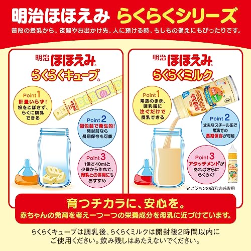 明治ほほえみ らくらくミルク200ml常温で飲める液体ミルク×24本【0か月(飲む量がふえたら)】