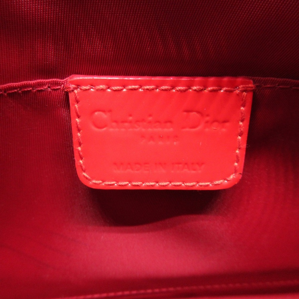 美品 クリスチャンディオール トロッター オブリーク ショルダーバッグ パテントレザー/パテントレザー レッド 0446【中古】Christian Dior ユニセックス 美品 クリスチャンディオール トロッター オブリーク ショルダーバッグ パテントレザー/パテントレザー レッド 0446【中古】Christian Dior ユニセックス