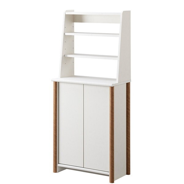 NOC-1460SH-WH ホワイト×ナチュラル シェルフ