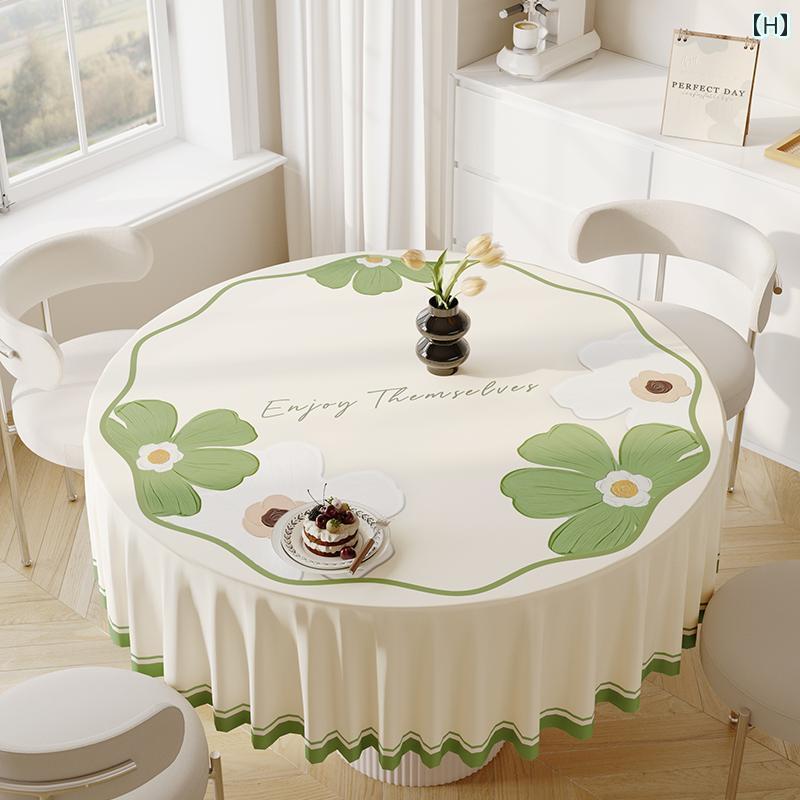 テーブルクロス おしゃれ インテリア ティー コーヒー カバー 家庭 レストラン カフェ 喫茶店 ダイニング PVC 楕円形 オーバル 防水 耐油性 洗える 油絵 楕円形 オーバル