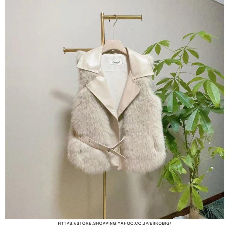 品質いいな新品 秋冬 レディース ファーコート 毛皮コート レディースコート フェイクファー アウター ファーベスト　暖かい 通勤　レディースアウター