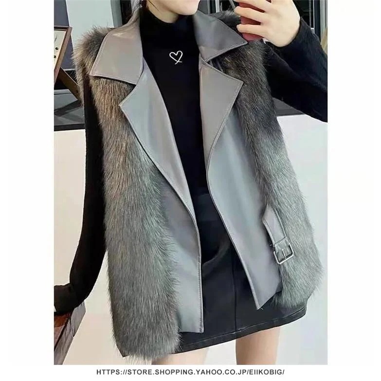 品質いいな新品 秋冬 レディース ファーコート 毛皮コート レディースコート フェイクファー アウター ファーベスト　暖かい 通勤　レディースアウター