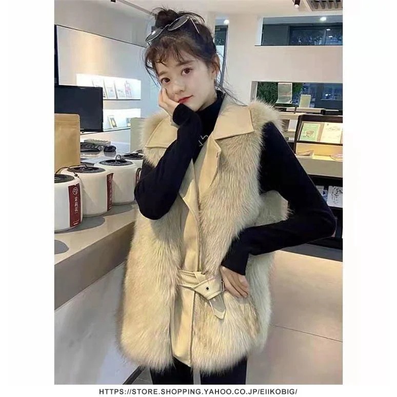 品質いいな新品 秋冬 レディース ファーコート 毛皮コート レディースコート フェイクファー アウター ファーベスト　暖かい 通勤　レディースアウター