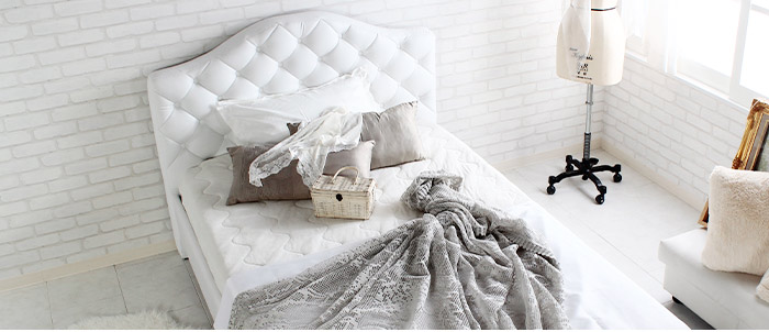 シングルベッド ベッドフレーム単品 ガーリー 姫系 ホワイト 沖縄離島不可