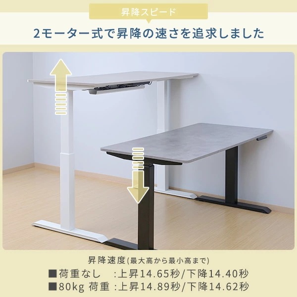 電動 昇降デスク メモリー機能付き 2モーター 電動 昇降デスク メモリー機能付き 2モーター