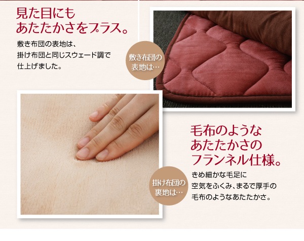 スウェード調 パッチワーク こたつ布団 [icoi]イコイ こたつ用掛け布団単品 6尺長方形（90x180cmこたつ用） チョコブラウン